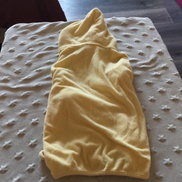 8/15 Yellow terry cloth monkey robe - Picture 5 of 5
